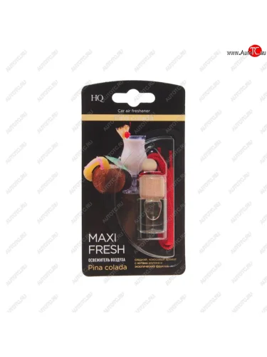 Ароматизатор подвесной жидкостный (пина колада) с деревянной крышкой 5мл MAXI FRESH MAXI FRESH hmf-11