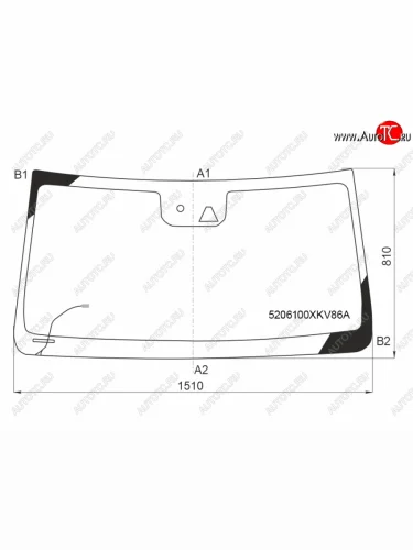 Стекло лобовое (обогрев щеток, датчик дождя, камера, молдинг) FUYAO (зеленое) Haval H9 1-ый рестайлинг (2017-2019)