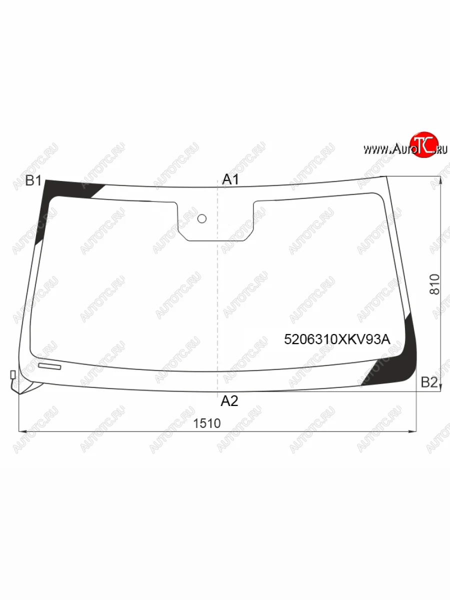 Стекло лобовое (обогрев щеток, датчик дождя, молдинг датчик слева) FUYAO Haval H9 1-ый рестайлинг (2017-2019) (зеленое)  в Самаре Самарской области