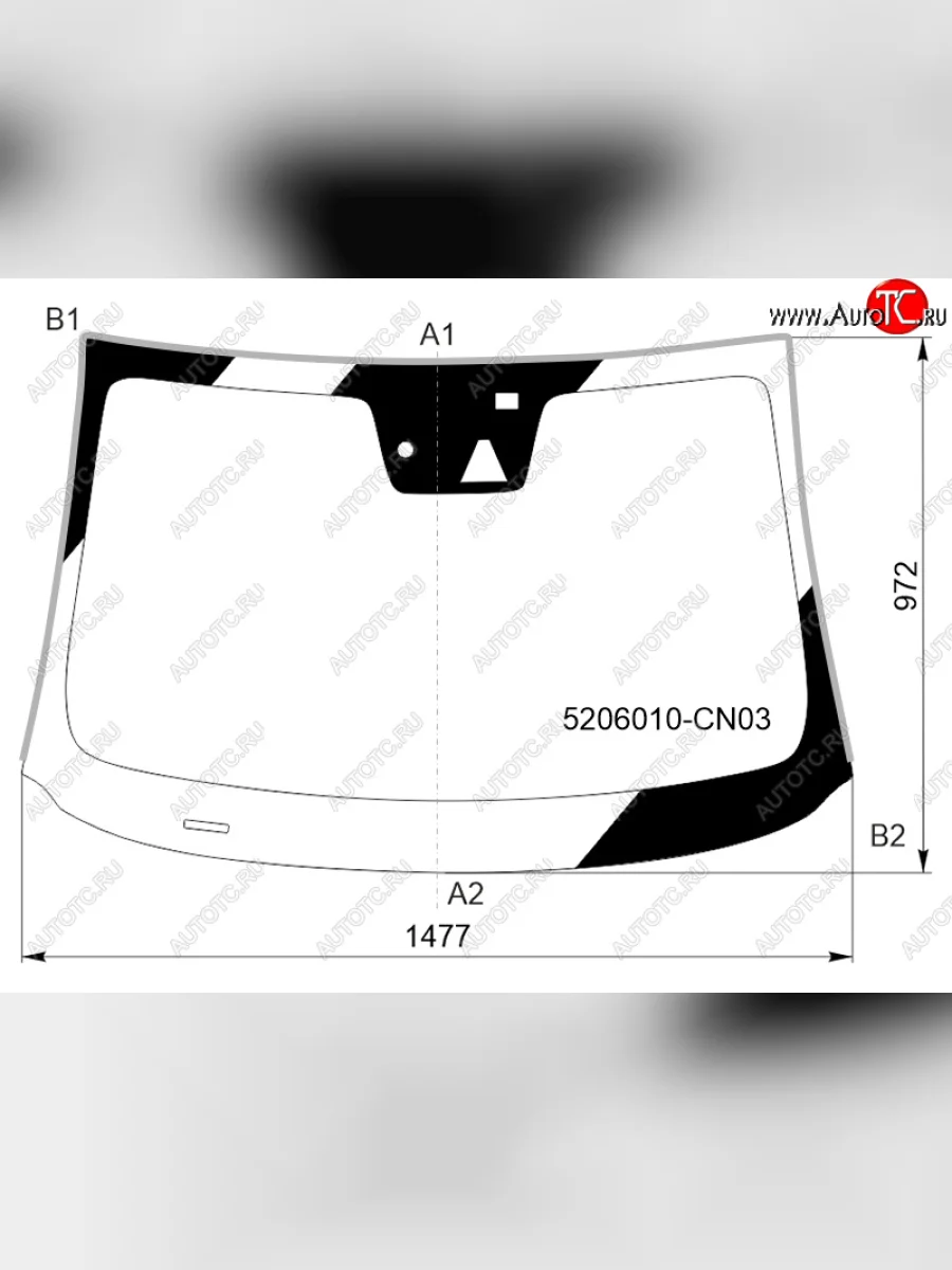 Стекло лобовое (камера, датчик дождя, молдинг) FUYAO Changan UNI-T дорестайлинг (2020-2023) (зеленое)  с доставкой в г. Керчь
