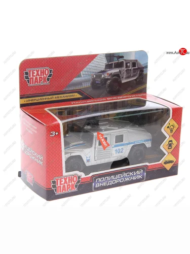 Модель автомобиля HUMMER (полицейский внедорожник) металлическая (свет, звук) ТЕХНОПАРК ТЕХНОПАРК humve-12slpol-sr