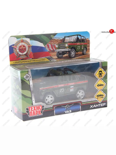 Модель автомобиля УАЗ Хантер металлическая ТЕХНОПАРК ТЕХНОПАРК hunter bch-12mil-pol