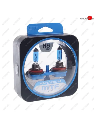 Лампа 12V H8 35W PGJ19-1 бокс (2шт.) Vanadium MTF MTF hvn1208