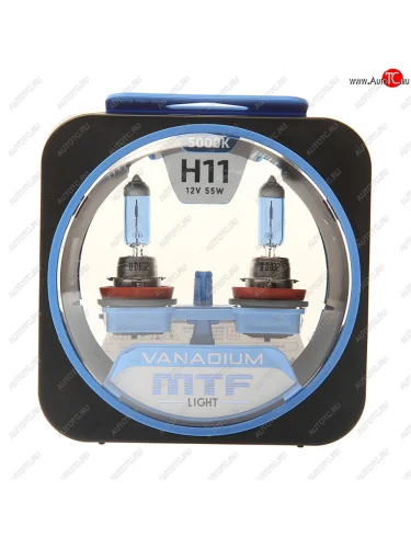 Лампа 12V H11 55W PGJ19-2 бокс (2шт.) Vanadium MTF MTF hvn1211