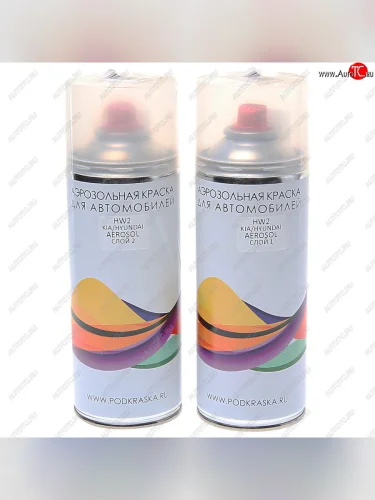 Краска HYUNDAI KIA HW2 аэрозоль 400мл 2-х компонентная PODKRASKA PODKRASKA hw2 аэрозоль