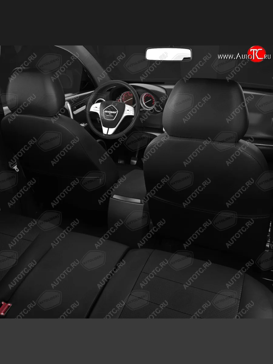 Авточехлы HYUNDAI Solaris (17-) KIA Rio X-Line (17-) задняя спинка 40x60 экокожа черные AVTOLIDER AVTOLIDER hy15-0607-ec01  в Самаре Самарской области