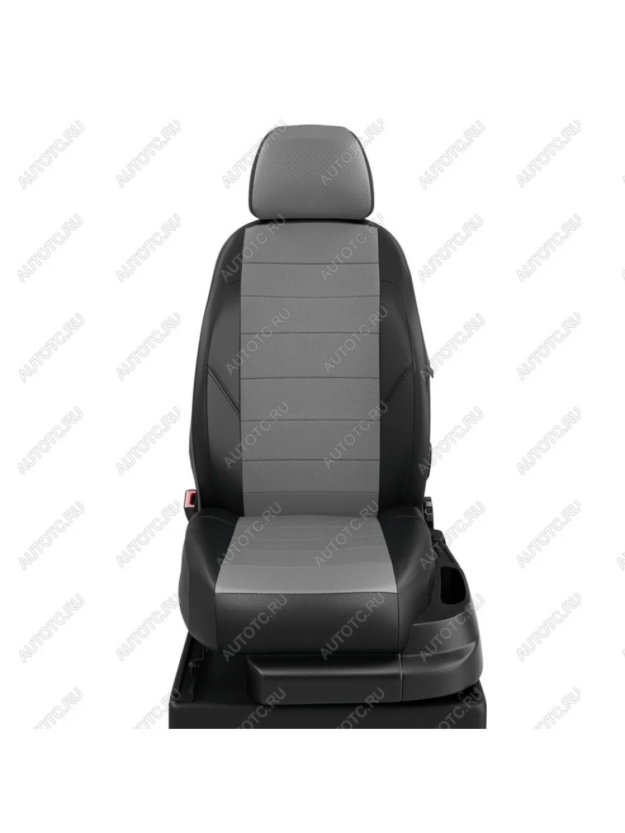 Авточехлы HYUNDAI Solaris(17-) KIA Rio X-Line(17-) задняя спинка 40x60 экокожа черно-серые AVTOLIDER AVTOLIDER hy15-0607-ec02  в Керчи Республика Крым