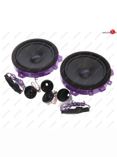 Колонки компонентные 6 (16см) 51Вт HYUNDAI SOLARIS (2017+) KIA RIO (2017+) AURA AURA indigo-6hkc