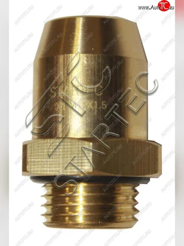 Соединитель трубки ПВХ,полиамид d=10х1.0мм (наружная резьба) М18х1.5 прямой латунь STARTEC STARTEC inf.11.1810