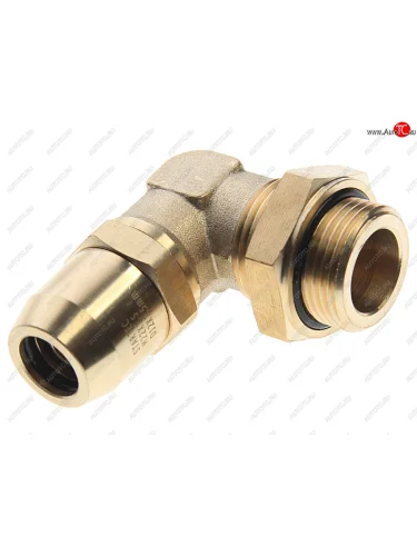 Соединитель трубки ПВХ,полиамид d=12мм (наружная резьба) М22х1.5 угольник латунь STARTEC STARTEC inf.11.2212l