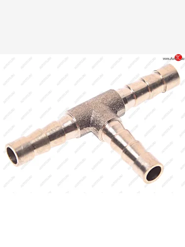 Соединитель трубки ПВХ,полиамид М8х6мм тройник елочка латунь STARTEC STARTEC inf.11.8x6t