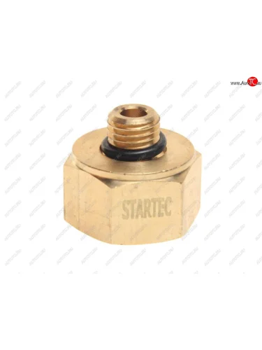 Соединитель переходник М12х1.5 (наружная резьба) М22х1.5 (внутренняя резьба) с кольц. латунь STARTEC STARTEC inf.11.m12f22