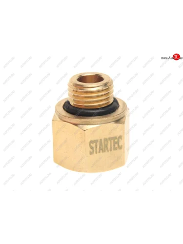 Соединитель переходник М14х1.5 (наружная резьба) М16х1.5 (внутренняя резьба) с кольц. латунь STARTEC STARTEC inf.11.m14f16