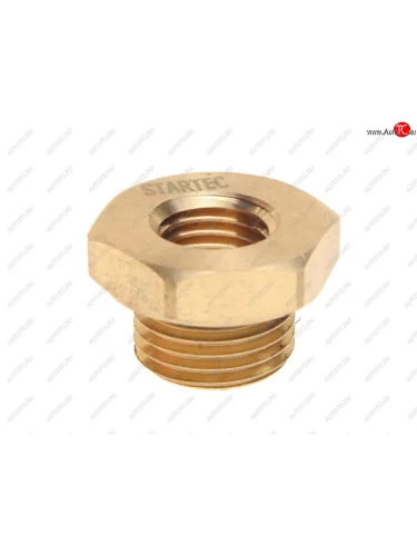 Соединитель переходник М16х1.5 (наружная резьба) М12х1.5 (внутренняя резьба) с кольц. латунь STARTEC STARTEC inf.11.m16f12