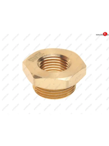 Соединитель переходник М22х1.5 (наружная резьба) М16х1.5 (внутренняя резьба) с кольц. латунь STARTEC STARTEC inf.11.m22f16