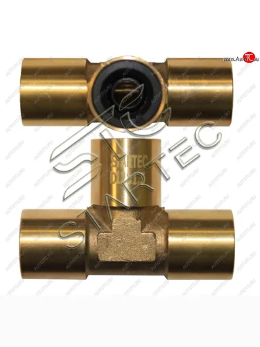 Соединитель трубки ПВХ,полиамид d=8х1.0мм тройник латунь STARTEC STARTEC inf.21.08t