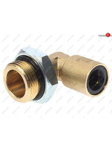 Соединитель трубки ПВХ,полиамид d=10мм (наружная резьба) М22х1.5 угольник латунь ПВХ STARTEC STARTEC inf.21.2210l