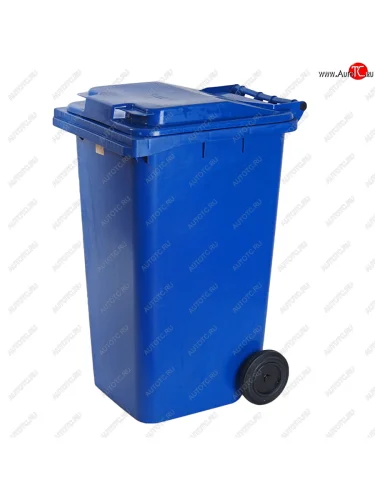 Контейнер мусорный 240л на колесах синий 23.С29 IPLAST IPLAST ip-356605