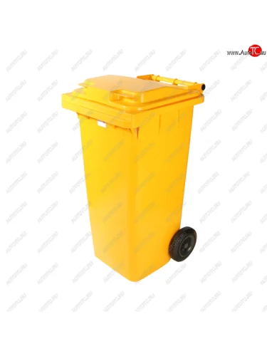 Контейнер мусорный 120л на колесах желтый 23.C29 IPLAST IPLAST ip-366084