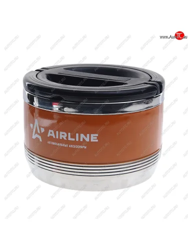 Термос ланч-бокс 0.7л,1 контейнер,с ручкой,нержавеющая сталь,оранжево-черный AIRLINE AIRLINE it-t-01