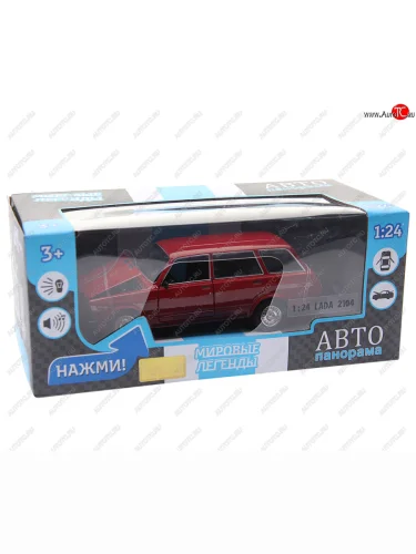 Модель автомобиля ВАЗ-2104 металлическая (1:24) АВТОПАНОРАМА АВТОПАНОРАМА jb1200166jb1200168 АВТОПАНОРАМА jb1200166jb1200168