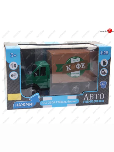 Модель автомобиля ГАЗ-3302 ГАЗель Бизнес металлическая (1:28) АВТОПАНОРАМА АВТОПАНОРАМА jb1200216 АВТОПАНОРАМА jb1200216
