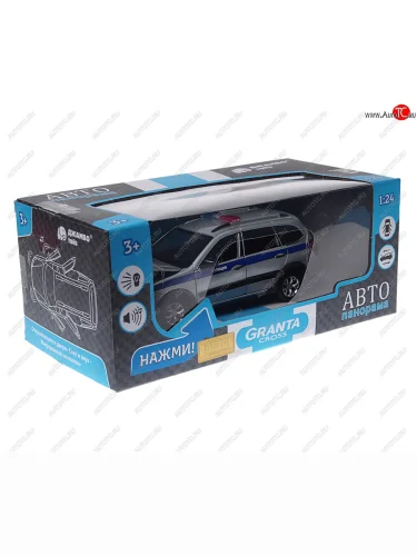 Модель автомобиля ЛАДА Granta Cross (полиция) металлическая (1:24) АВТОПАНОРАМА АВТОПАНОРАМА jb1251202