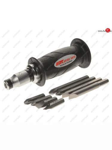 Отвертка ударная с набором бит,резиновой ручкой 9 предметов JTC JTC TOOLS CO., LTD jtc-5410