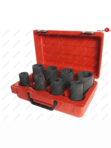 Набор головок торцевых 34 для колесных гаек и футурок грузовых автомобилей 8 предметов в кейсе JTC JTC TOOLS CO., LTD jtc-j608b