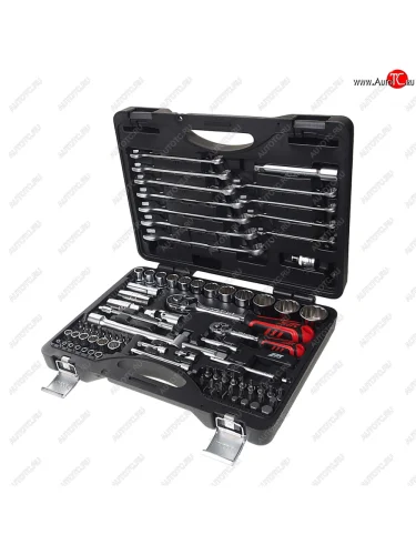 Набор инструментов 85 предметов слесарно-монтажный 14,12 12-ти гран. в кейсе JTC  jtc-t085c-b72