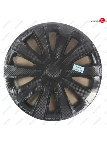 Колпак колеса R-16 черный КАРАТ комплект 4шт. NO NAME карат чер r-16