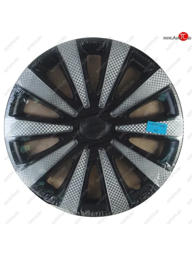 Колпак колеса R-16 черный КАРАТ СУПЕР комплект 4шт. NO NAME карат супер r16