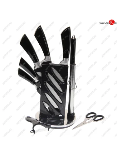 Набор ножей кухонных 9 предметов NO NAME кк-012