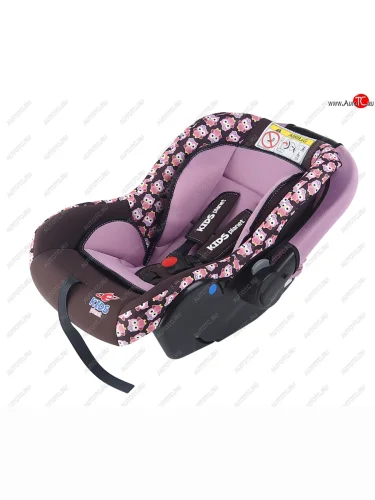 Автокресло детское 0-13кг (0+) 0-1.5лет розовые совы Luna SG321 KIDS PLANET SIGER kres2560