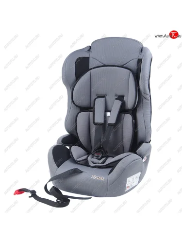 Автокресло детское 9-36кг (l-ll-lll) 1-12лет серое трансформер Люкс ZLATEK ZLATEK kres3021