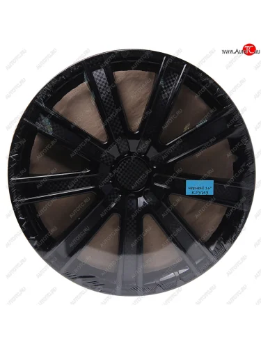 Колпак колеса R-16 черный КРУИЗ комплект 4шт. NO NAME круиз чер. r-16