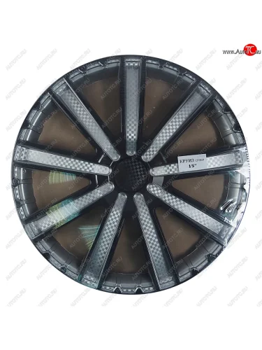 Колпак колеса R-15 черныйсильвер КРУИЗ СУПЕР комплект 4шт. NO NAME круиз супер r-15