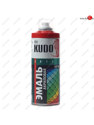 Краска красная огненно акриловая satin RAL3000 аэрозоль 520мл KUDO KUDO ku-0a3000