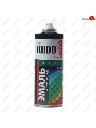Краска черная акриловая satin RAL9005 520мл KUDO KUDO ku-0a9005