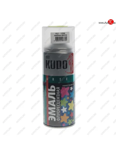 Краска флуоресцентная желтая лимонная аэрозоль 520мл KUDO KUDO ku-1204
