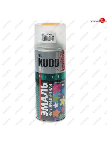 Краска флуоресцентная оранжево-желтая аэрозоль 520мл KUDO KUDO ku-1205