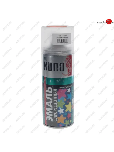 Краска флуоресцентная оранжево-красная аэрозоль 520мл KUDO KUDO ku-1206