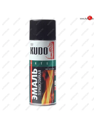 Краска термостойкая черная полуматовая аэрозоль 520мл KUDO KUDO ku-5002