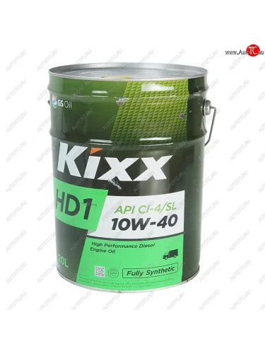 Масло дизельное HD1 API CI-4SL 10W40 синт.20л KIXX KIXX l2061p20e1