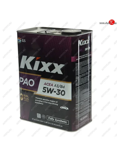 Масло моторное PAO A3B4 5W30 синт.4л KIXX KIXX l209044te1