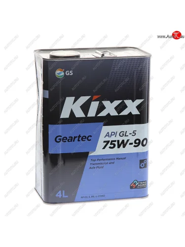 Масло трансмиссионное Geartec GL-5 75W90 псинт.4л KIXX KIXX l296244te1