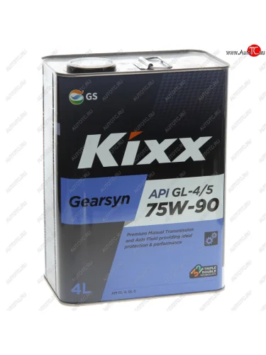 Масло трансмиссионное Gearsyn GL-45 75W90 псинт.4л KIXX KIXX l296344te1