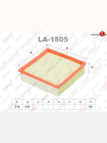 Элемент фильтрующий ВАЗ-2108-2115,2123i воздушный LYNX LYNX la1505