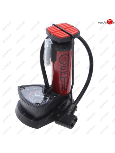 Насос велосипедный алюминиевый с манометром 45x240мм черный AV FV NO NAME lc-4524bh