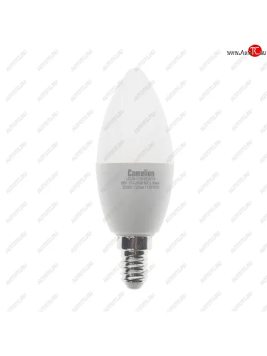 Лампа светодиодная E14 С35 8W (75W) 220V теплый BasicPower CAMELION CAMELION led8-c35830e14